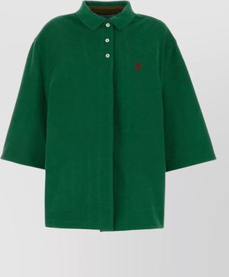 Prada piquet jacket wide sleeves collared design