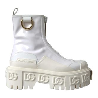 Dolce & Gabbana Ankle Boots, female, White, Size: 8 US Ankle Boots