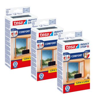 OEM Mosquitera Tesa Para Ventana Con Cierre De Velcro Para Ventanas Altas De 1,2 X 2,4 M (3 Unidades)