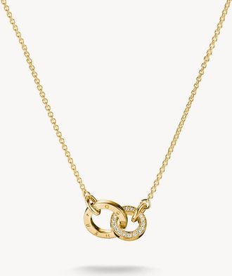 Thomas Sabo catenina con zirconi bianchi in oro giallo, bianco