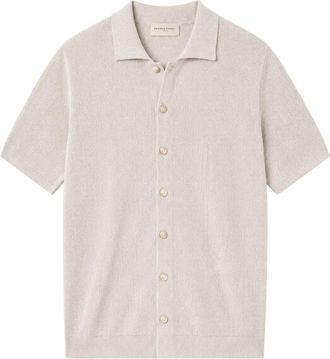 Daniele Fiesoli Cotton Crepe Overshirt - Heren - Vesten - Beige - XL - Katoen - Truien & Vesten
