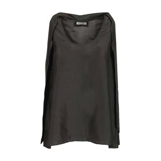 Durazzi Milano Silk Camisole - female - Durazzi Milano - Sleeveless Tops - Gray - S - Tops