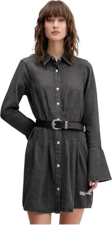 Karl Lagerfeld Vestido de Mezclilla Acampanado - Dresses - Mujer - Negro - XS