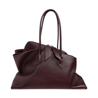 The Attico La Passeggiata Medium Top Handle Bag - Dames - Tassen - Paars - Maat: ONE Size Zijde