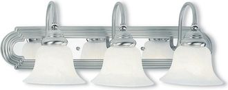 Livex Lighting Livex Belmont 3-Light Bn W/ Ch Insert Bath-Light
