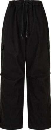 TOMBOY Broek met trekkoord en cargo zak - Zwart