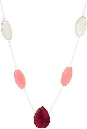 Samuel B. Station Necklace in Coral Multi at Nordstrom Rack