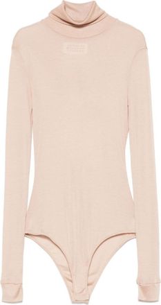 Maison Margiela Beige Four Stitch-logo Bodysuit