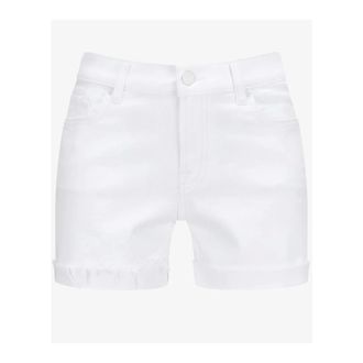 7 For All Mankind Mid Roll Short - Dames - Korte broeken - Wit - Maat: W27 Denim