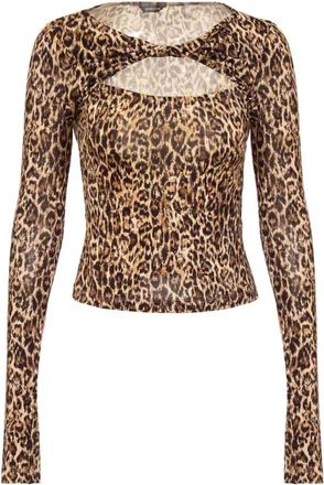 Roberto Cavalli T-shirts en Polos - Dames - Blouses - Beige - S - Overhemden