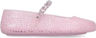 Jimmy Choo London Mary Jane Jelly Ballerinas - Pink