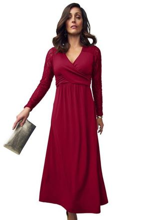 Jessica London Lace Sweetheart Dress in Rich Burgundy at Nordstrom, Size 22