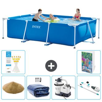 Intex Piscina Con Estructura Rectangular - 300x200x75 Cm - 7-piezas S89