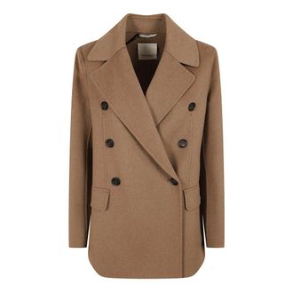 Max Mara Blazers, female, Brown, Size: 2XS Giacca caban Rita