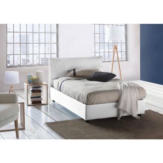 Talamo Italia Talamo Italia - Letto piazza e mezza Attinia, Letto contenitore con rivestimento in tessuto, 100% Made in Italy, Apertura frontale, con materasso Cm