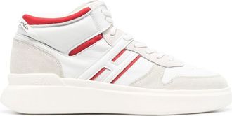 Hogan H580 Mid-Top sneakers - men - Calf Leather/Calf Leather/Rubber/Fabric - 7 - White