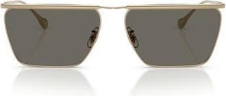 Oliver Peoples Jil Sander Edition 2 59mm Sunglasses in Gold /Carbon Grey at Nordstrom