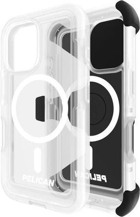 Pelican Voyager MagSafe Case with Holster for Apple iPhone 16 in Clear at Nordstrom