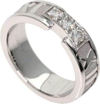 Tiffany & Co. Atlas White Gold (18K) Band Ring (Pre-Owned)