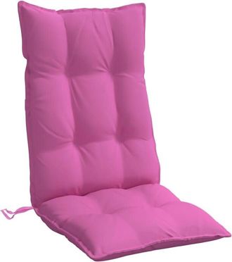 vidaXL Cojines De Silla Con Respaldo Alto 2 Uds Tela Oxford Rosa Vidaxl