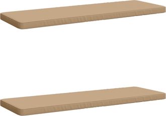 vidaXL Cojines Para Banco De 2 Piezas Vught 2 Uds. 100% Poli&eacute;ster Vidaxl