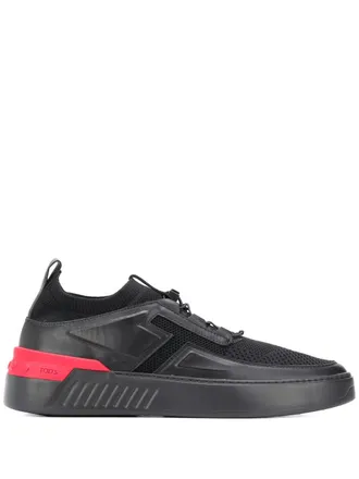 Tod's No_Code X low-top sneakers - men - Leather/Rubber/Fabric/Fabric - 7 - Black