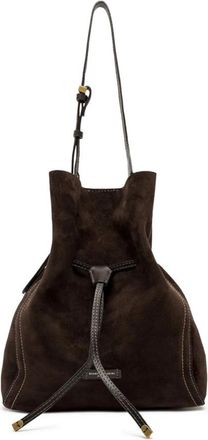 Gianni Chiarini Sienna Bucket Bag - Dames - Schoudertassen - Bruin - ONE Size - Su&egrave;de - Tassen