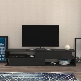 Decorotika Cortez Modern Tv Stand Tv Unit for Tvs up to 72 inch in Grey