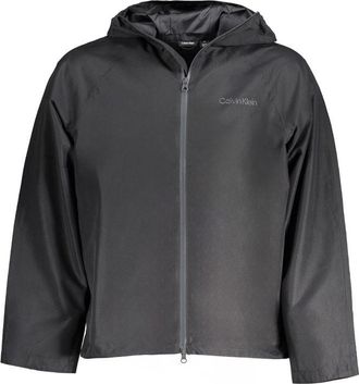 Calvin Klein Mens Lightweight Hooded Jacket - Black - Size X-Large