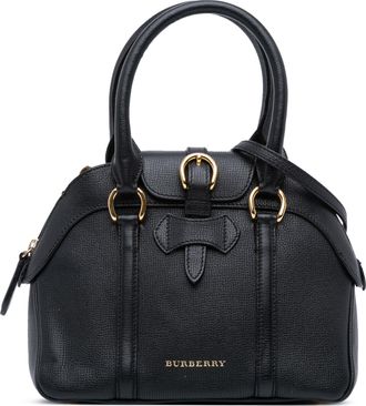 Burberry Pre-owned Womens Alchester Top Handle Satchel - Black Leather - One Size