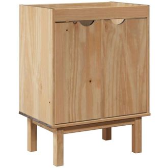 vidaXL Mueble De Lavabo De Ba&ntilde;o Otta Madera Maciza De Pino 59x40x80 Cm Vidaxl