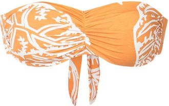 Clube Bossa Venet strapless bikini top - women - Polyamide/Elastane - GG - Orange