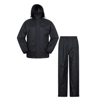 Mountain Warehouse Heren Pakka jas en broek set (Zwart)