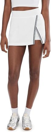 Free People Movement Forehand Skort Womens Workout White Combo : MD (Womens 8-10), Cotton/Polyester