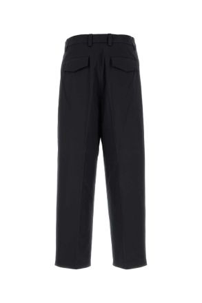Jil Sander Mens Midnight Blue Cotton Pant Pantaloni