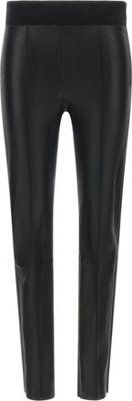 Brunello Cucinelli Black Leather Solid Activewear