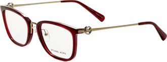 Michael Kors Womens 54mm Red Opticals