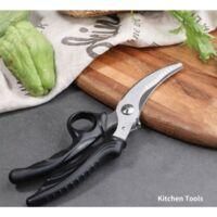 OEM Tijeras De Cocina De Acero Inoxidable Para Aves Y Verduras, Mango De Pl&aacute;stico Pp Negro, Aptas Para Lavavajillas, Tijeras De Cocina Multifuncionales - 
