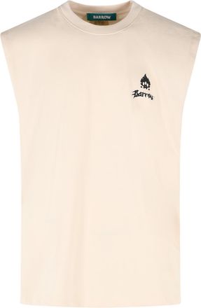 Barrow Canotta in cotone color crema Barrow