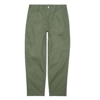 Edwin Baker Garment Washed Pant - Heren - Straight fit broeken - Groen - M - Katoen - Broeken