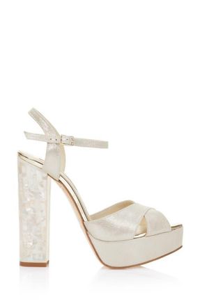 Freya Rose Bonnie - Pearl Heel Sandal in Ivory at Nordstrom, Size 38.5