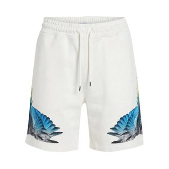 Marcelo Burlon Casual Shorts, male, White, Size: S Sporty Bermuda Shorts
