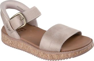 Skechers Bobs Sun Vibe Be Corky Polyester Dames Natuurlijke Sandalen