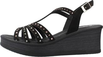 24hrs 26792 Sandalia Relax - Shoes - Mujer - Negro - 38 EU