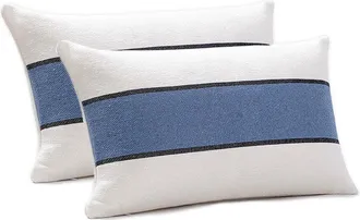 Brooks Brothers Striped Color Blocked Decorative Pillow