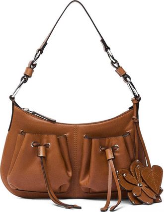 Mango Leather Shoulder Bag at Nordstrom