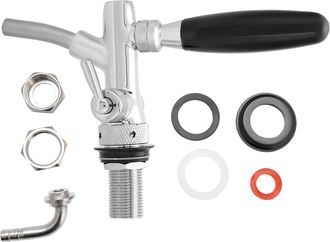 OEM Grifo Dispensador De Cerveza Ajustable De Acero Inoxidable Cromado G5/8, Grifo Para Bar Dom&eacute;stico (plateado)