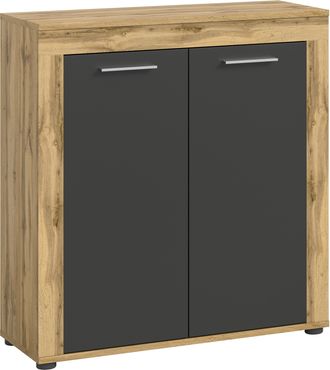 Inosign Highboard »Aosta, Höhe 88 cm, in verschiedenen Farbausführungen« mit 2 Türen und 3 Fächern, Wohnzimmer, Kommode, Schrank