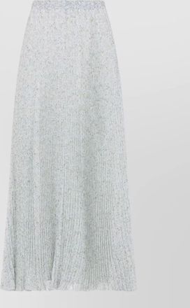 Ermanno Scervino mid length floral pleated skirt