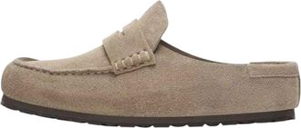 Birkenstock Naples Wrapped Suede Leather Taupe 1029675